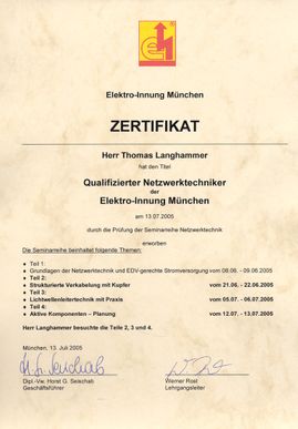 ETGA Facility Solution GmbH & Co.KG München e-Zertifikat