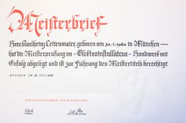 ETGA Facility Solution GmbH & Co.KG München Meisterurkunde