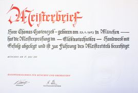ETGA Facility Solution GmbH & Co.KG München Meisterbrief